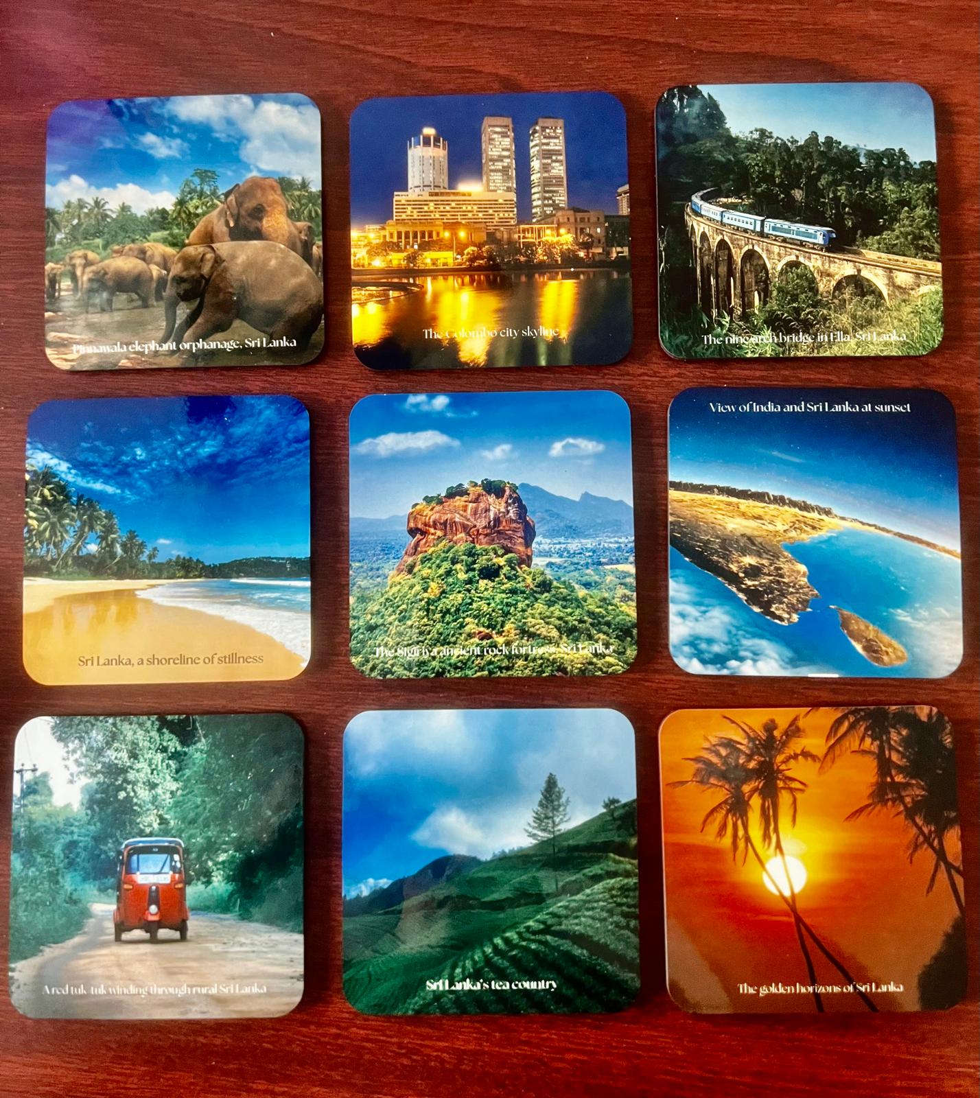 Sri Lankan Image Coasters ( 3 pack)