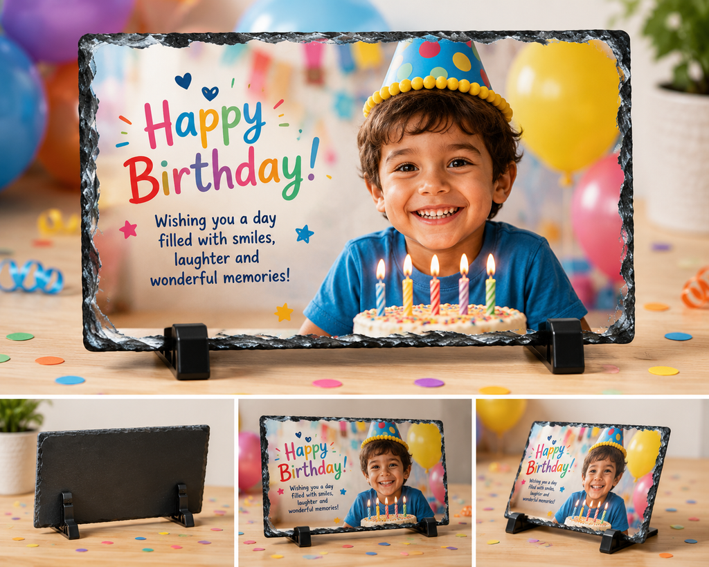 Custom Photo Slate – Personalized Stone Photo Gift