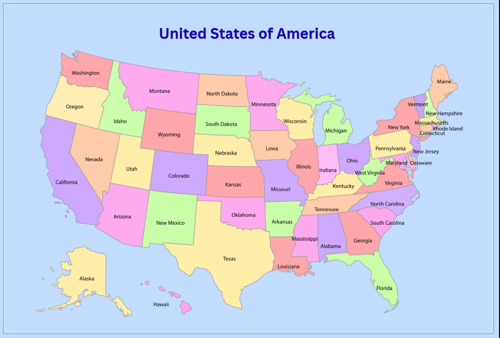 USA States Map Puzzle – Learn, Play & Explore! 🇺🇸🧩